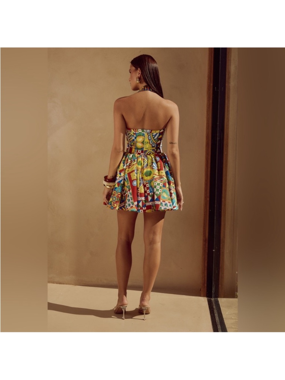 NEW Runaway the Label JOELLE MINI DRESS PHAEDRA PRINT - Picture 13 of 15